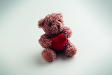Logo trade promotional products image of: Teddy bear plush with heart
