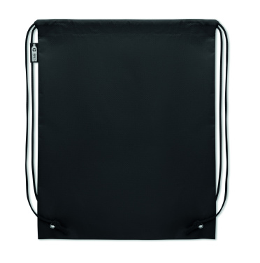 Logo trade corporate gifts picture of: Drawstring bag RPET non-woven