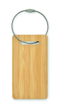 Logotrade corporate gifts photo of: Bamboo luggage tag