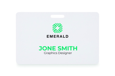 Logo trade promotional merchandise photo of: Lanyard badge 54 x 86mm