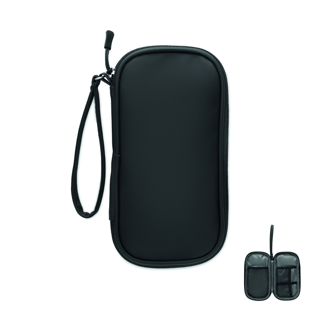 Logo trade promotional merchandise photo of: Tech organiser pouch 600D RPET