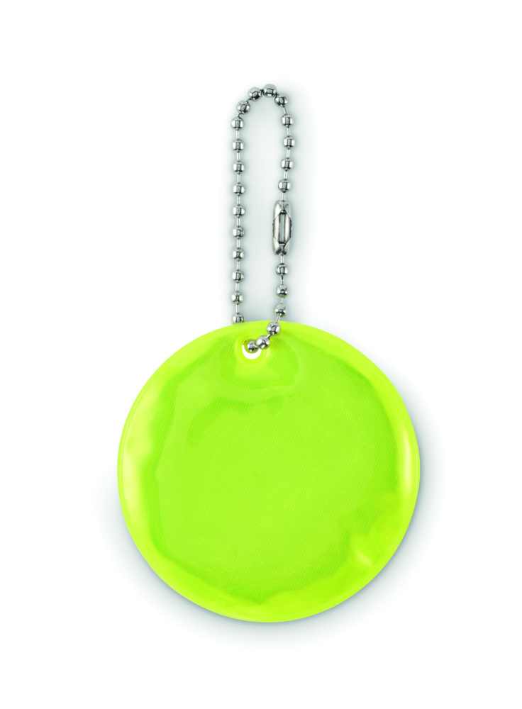 Logo trade promotional giveaways image of: Round reflective keyring
