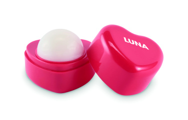 Logotrade promotional giveaway picture of: Heart shape vegan lip balm