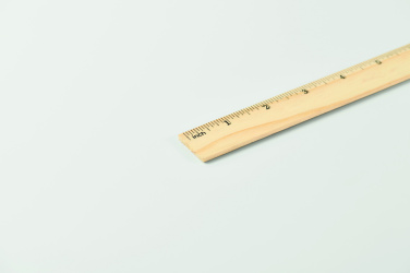 Logo trade promotional items picture of: Wooden ruler 20cm
