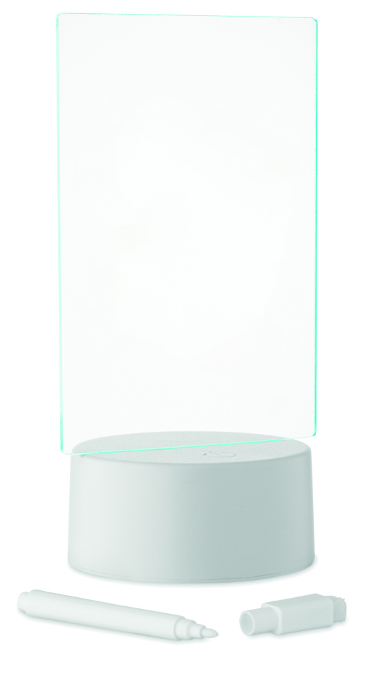 Logo trade advertising products image of: Light-up LED memo board