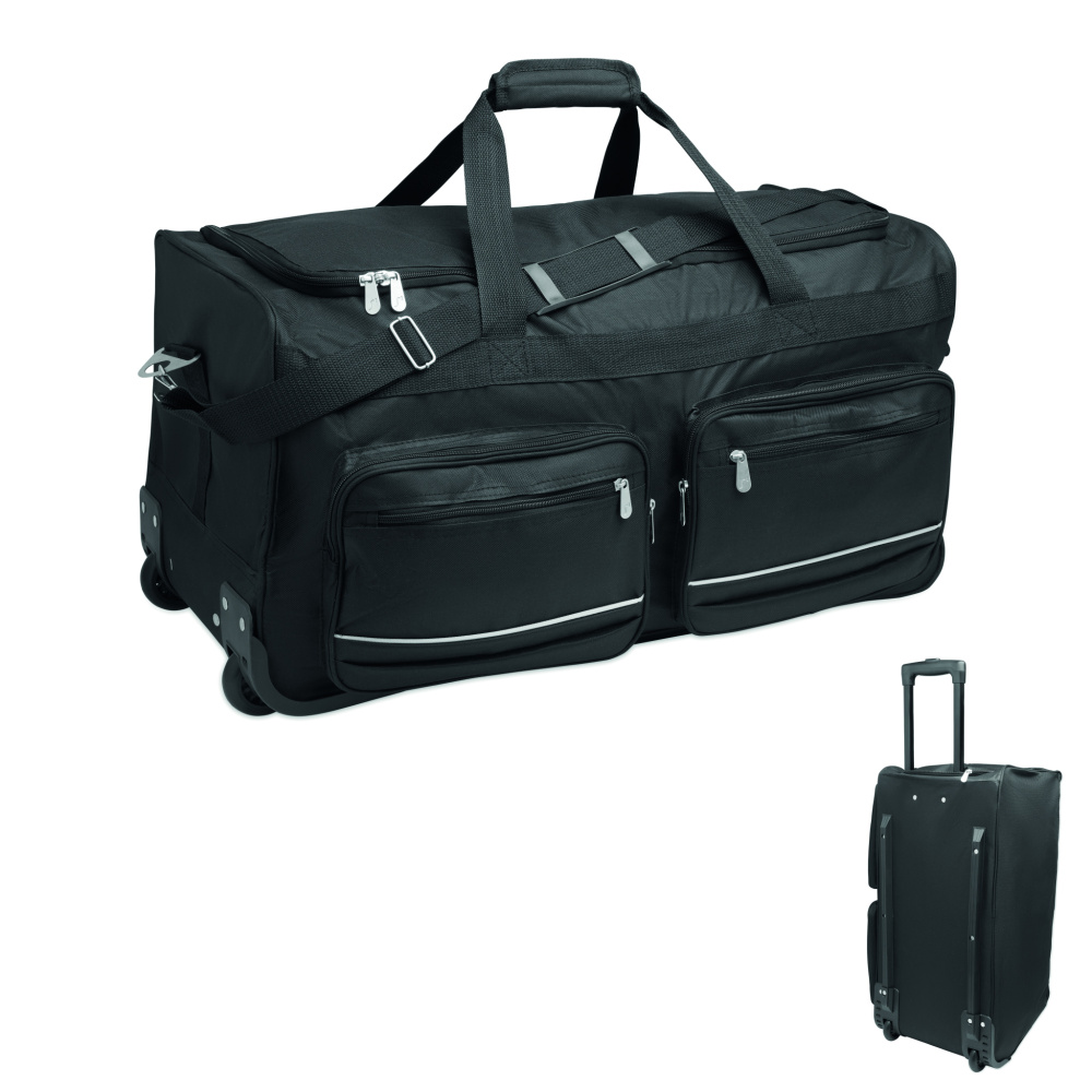 Logo trade promotional products picture of: Duffle bag trolley 600D RPET