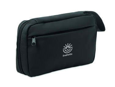 Logo trade business gifts image of: Toiletry bag 600D RPET