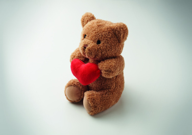 Logotrade promotional merchandise picture of: Teddy bear with heart 23cm