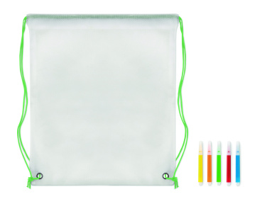 Logotrade promotional gift picture of: Non woven kids bag with pens