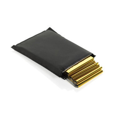 Logotrade promotional gift picture of: Solra emergency blanket in RCS recycled RPET pouch