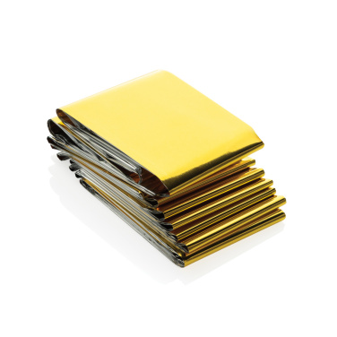 Logotrade promotional gift image of: Solra emergency blanket in RCS recycled RPET pouch