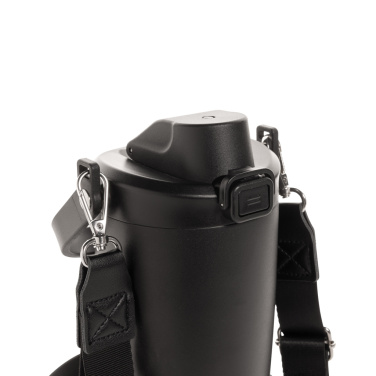 Logo trade promotional gift photo of: Avira Ayala RCS re-steel duosip lockable crossbody tumbler