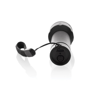 Logo trade promotional item photo of: Flara RSC recycled plastic USB-rechargeable torch