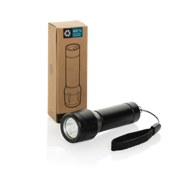 Logo trade promotional item photo of: Flara RSC recycled plastic USB-rechargeable torch