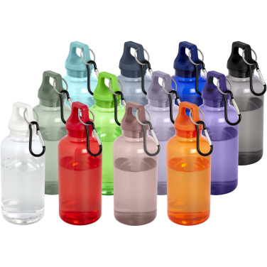 Logotrade corporate gifts photo of: Oregon 400 ml RCS certified recycled plastic water bottle with carabiner