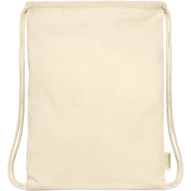 Logotrade corporate gift picture of: Odisha 100 g/m² OCS organic drawstring bag 5L