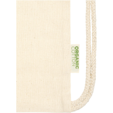 Logo trade business gift photo of: Odisha 100 g/m² OCS organic drawstring bag 5L
