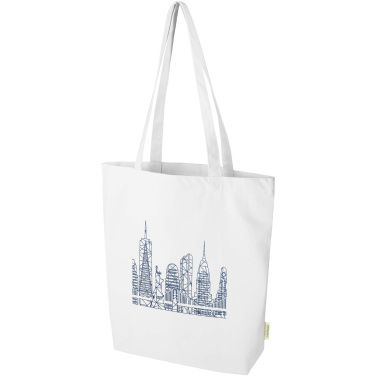 Logotrade promotional merchandise picture of: Odisha 180 g/m² OCS organic wide bottom tote bag 11L