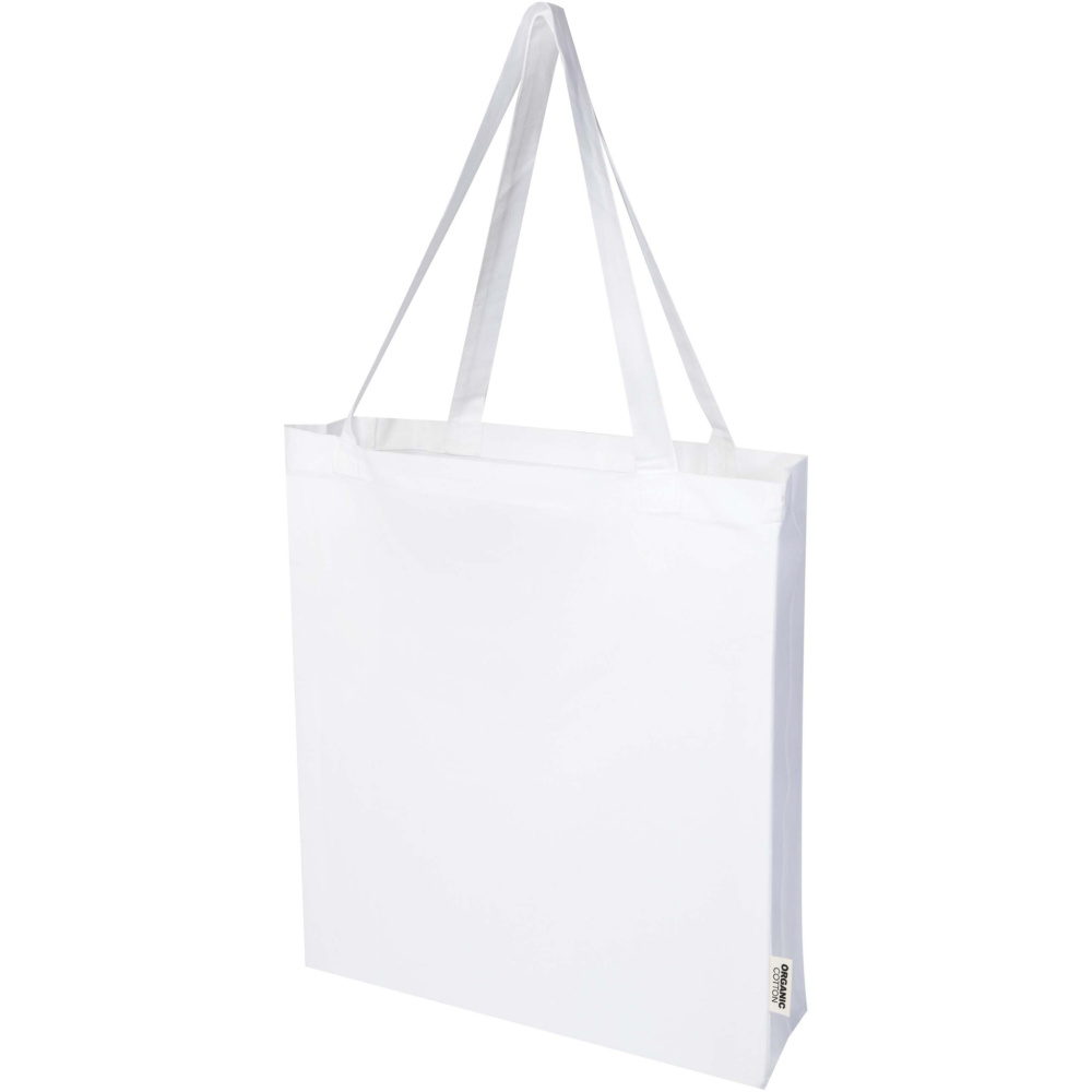 Logotrade promotional item image of: Odisha 180 g/m² OCS organic full gusset tote bag 14L