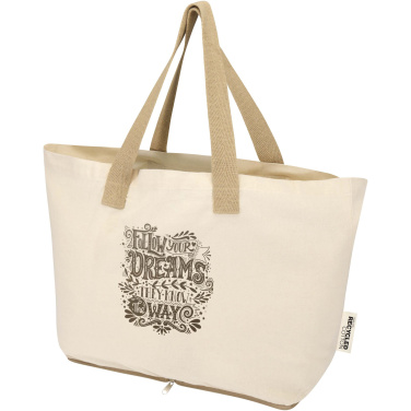Logotrade promotional product image of: Sierra 140 g/m² GRS recycled foldable cotton tote bag 7L