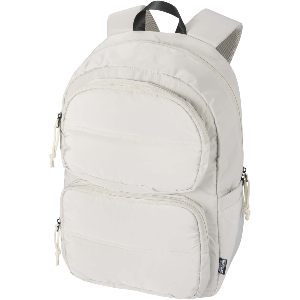Logotrade promotional gift image of: Puffer 15.6" GRS recycled laptop backpack 18L