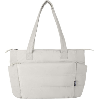 Logo trade promotional items image of: Puffer 15.6" GRS recycled laptop tote bag 18L