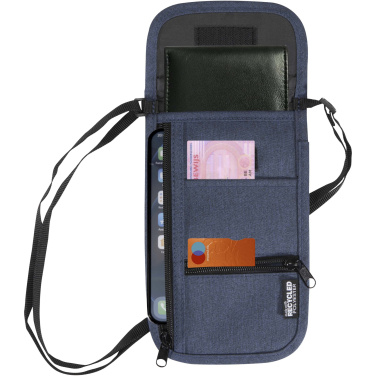 Logo trade promotional gifts image of: Ross GRS recycled smart travel pouch