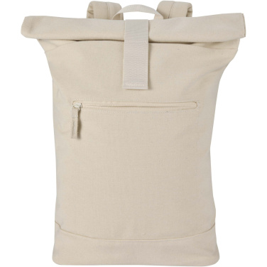 Logotrade advertising products photo of: Recanvas 14” GRS recycled rolltop backpack 16L