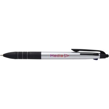 Logotrade promotional merchandise image of: Trine 3-ink RCS recycled ballpoint pen with stylus