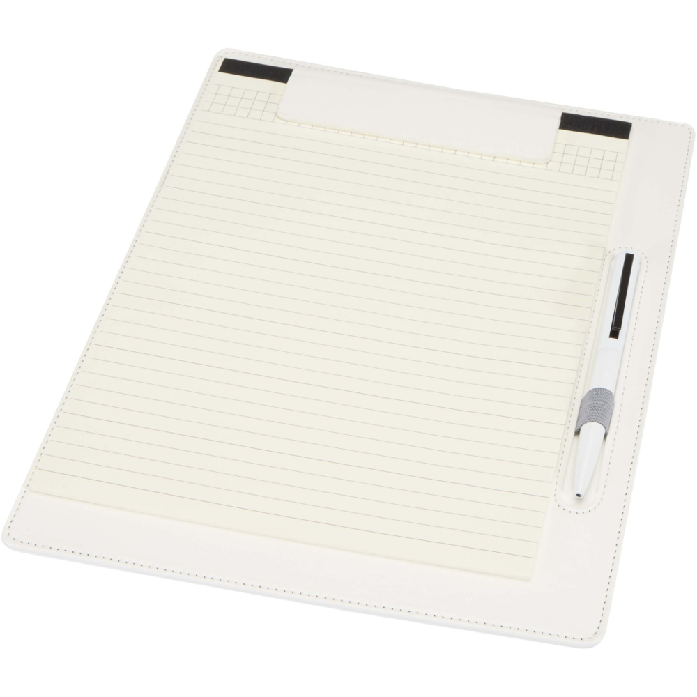 Logo trade advertising product photo of: Clast A4 clipboard with magnetic closure and RCS recycled ballpoint pen (black ink)