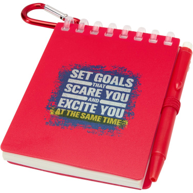 Logotrade promotional products photo of: Lig Mini recycled outdoor soft cover notebook and ballpoint pen set (black ink)