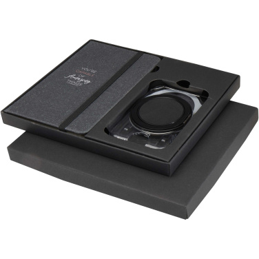 Logotrade promotional item picture of: Kern A6 hard cover notebook and MagSafe wallet gift set