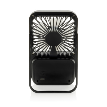 Logotrade advertising product image of: Aervina RCS recycled plastic re-chargeable desk fan