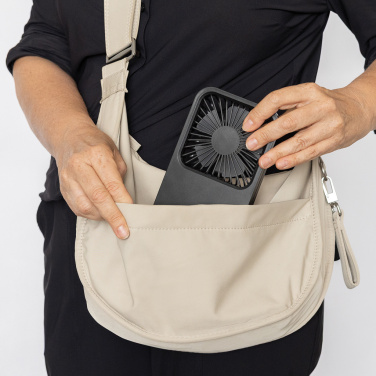 Logotrade advertising products photo of: Aervina RCS recycled plastic re-chargeable desk fan