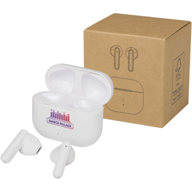 Logo trade promotional merchandise image of: Altais recycled plastic True Wireless Bluetooth® headset