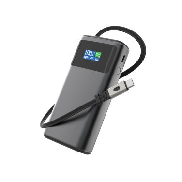 Logo trade promotional merchandise image of: Quantum RCS ultra-fast PD45W 10.000mAh powerbank with screen