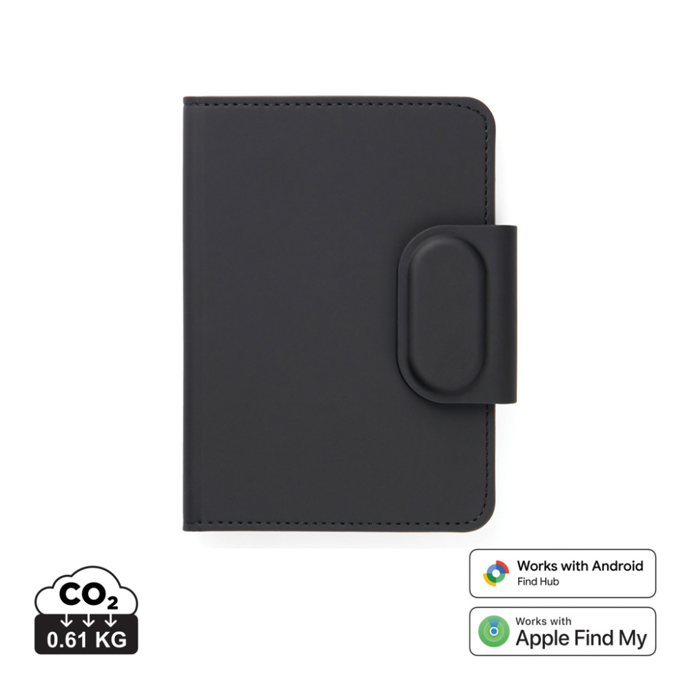 Logo trade corporate gifts picture of: VINGA Baltimore RCS Passport Cover With Finder Dual