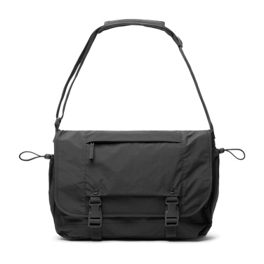 Logo trade corporate gifts image of: KENTO URBAN RCS recycled nylon 15.6 inch Messenger