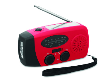 Logotrade promotional giveaway image of: Portable radio SOS with LED torch