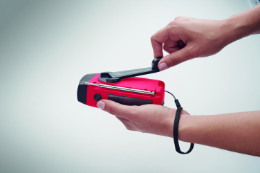 Logotrade promotional gifts photo of: Portable radio SOS with LED torch