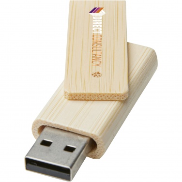 Logo trade meene pilt: Pöörake 16 GB bambusest USB-mälupulka