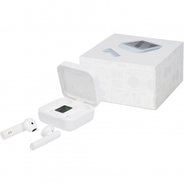 Logotrade meened pilt: Tayo päikesepatarei laadivad TWS kõrvaklapid 