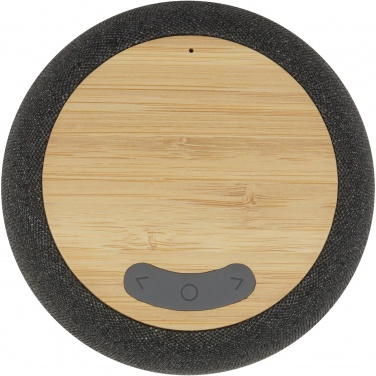 Logo trade ärikingituse pilt: Ecofiber bambusest/RPET Bluetooth® kõlar ja juhtmevaba laadimisalus