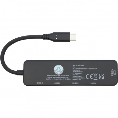 Logotrade firmakingid pilt: Loop RCS taaskasutatud plastist multimeediumiadapter USB 2.0-3.0 HDMI-pordiga