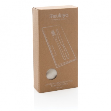 Logotrade reklaamtoote foto: Ukiyo Aware™ 180gr puuvillased salvrätikud 4tk komplekt