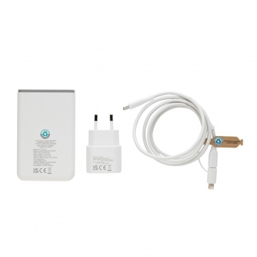 Logo trade firmakingi pilt: Surge RCS taaskasutatud PET 20W tüüpi C 3 tk laadimiskomplekt