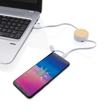 Logotrade firmakingitused pilt: RCS taaskasutatud plastist Ontario 6-in-1 sissetõmmatav kaabel