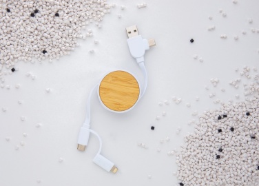 Logo trade ärikingituse pilt: RCS taaskasutatud plastist Ontario 6-in-1 sissetõmmatav kaabel