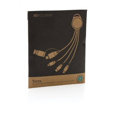 Logo trade reklaamkingid foto: Terra RCS taaskasutatud alumiiniumist 6-in-1 laadimiskaabel