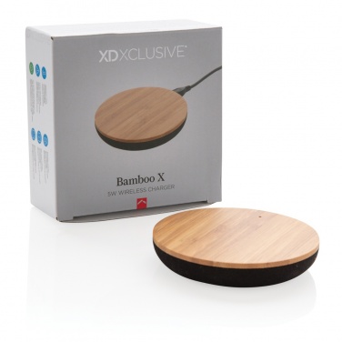 Logotrade reklaamkingid pilt: Bamboo X 5W juhtmevaba laadija